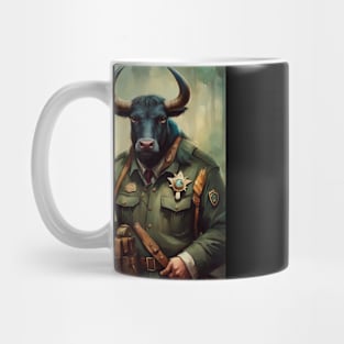 Bull dressed as a Forest Ranger No.1 Mug